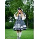 Miss Point Plaid Petal Rabbit JSK(Reservation/2 Colours/Full Payment Without Shipping)